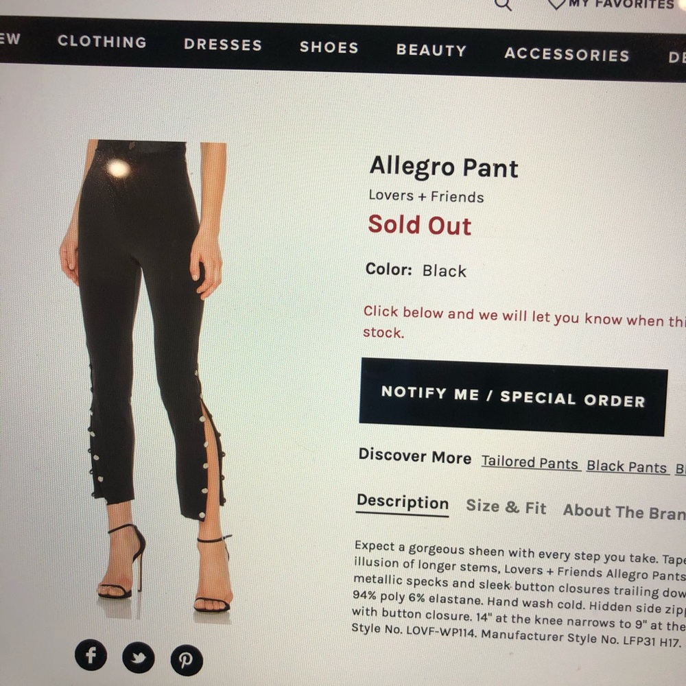 Lovers and Friends Allegro Pants